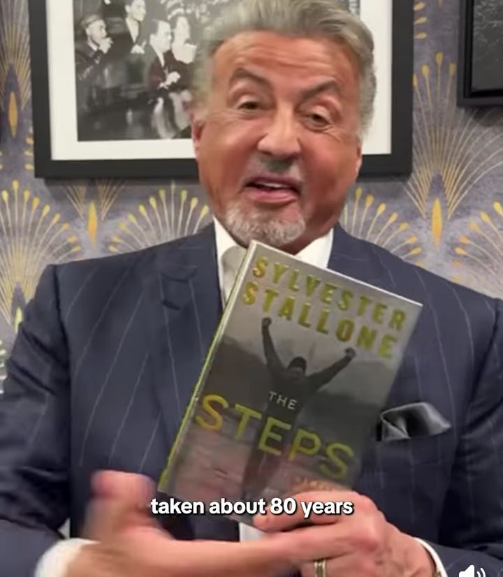 At 80, Sylvester Stallone, a famous movie actor, has released a new book called The Stapes, which tells the story of his personal life.