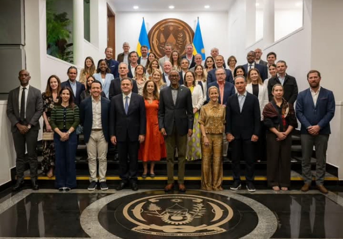 President Paul Kagame received a group of members of the Young Presidents’ Organization (YPO)