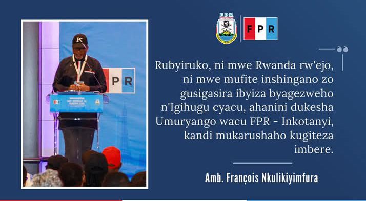 RPF_inkotanyi SI umuryango(ishyaka) ry'abasirikare gusa ahubwo ni umuryango w'abanyarwanda babyemera , ushinzwe kubungabunga amahoro ,ubumwe n'ubwiyunge by'abanyarwanda ndetse n'izindi nshingano zose zigamije guteza imbere igihugu n'ubuzima bwiza kubanyaGihugu gusa sitegeko kuwujyamo kuko hari anda mashyaka atandukanye murwanda,ibyo birimo ibyavuzwe n'abayobozi ubwo habaga inama yuyu muryango iheruka